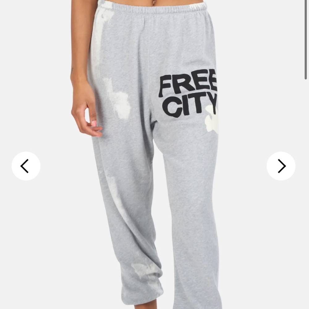 NWOT free city BLEACHOUT OG sweatpant